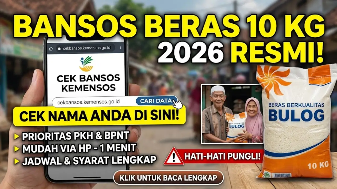 Bansos Beras 10 Kg 2026 Resmi