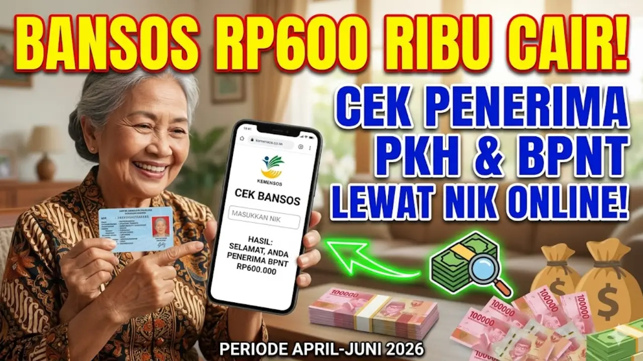 Bansos Rp600 Ribu Cair