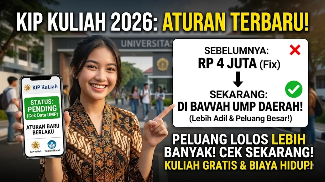 KIP Kuliah 2026 Aturan Terbaru